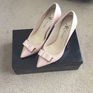Kardashian Kollection Kami Nude Patent Heels